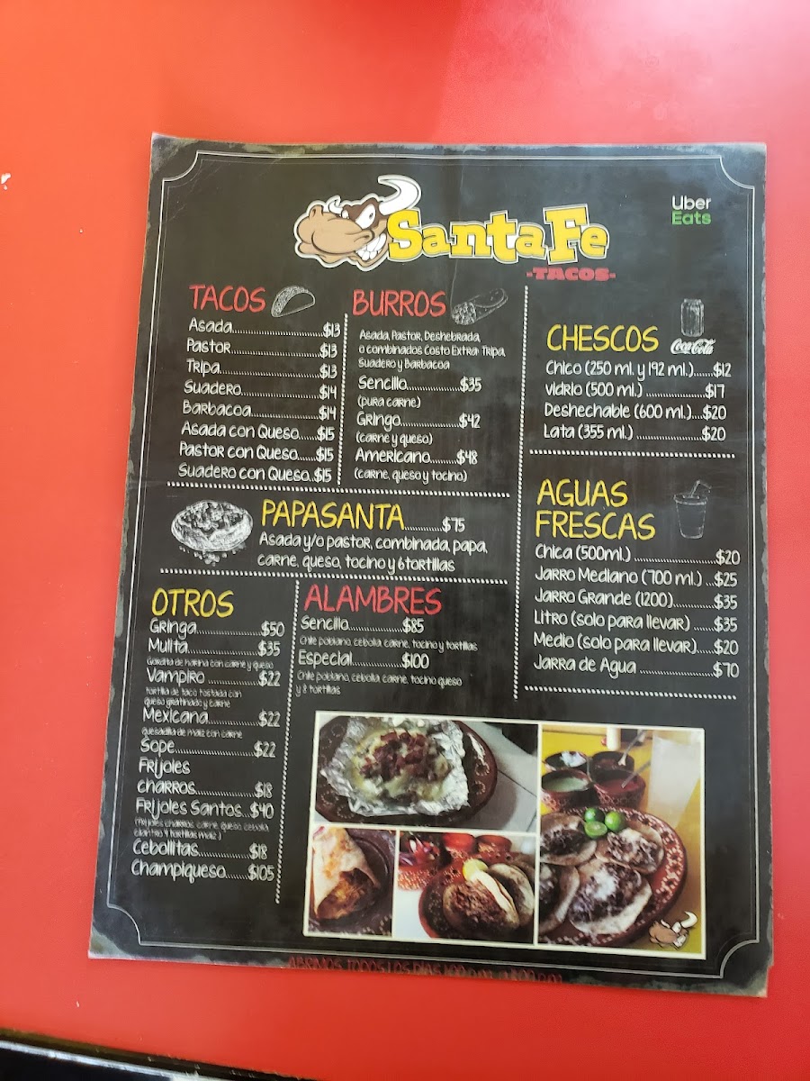 Tacos Santa Fe Menu - Image 5