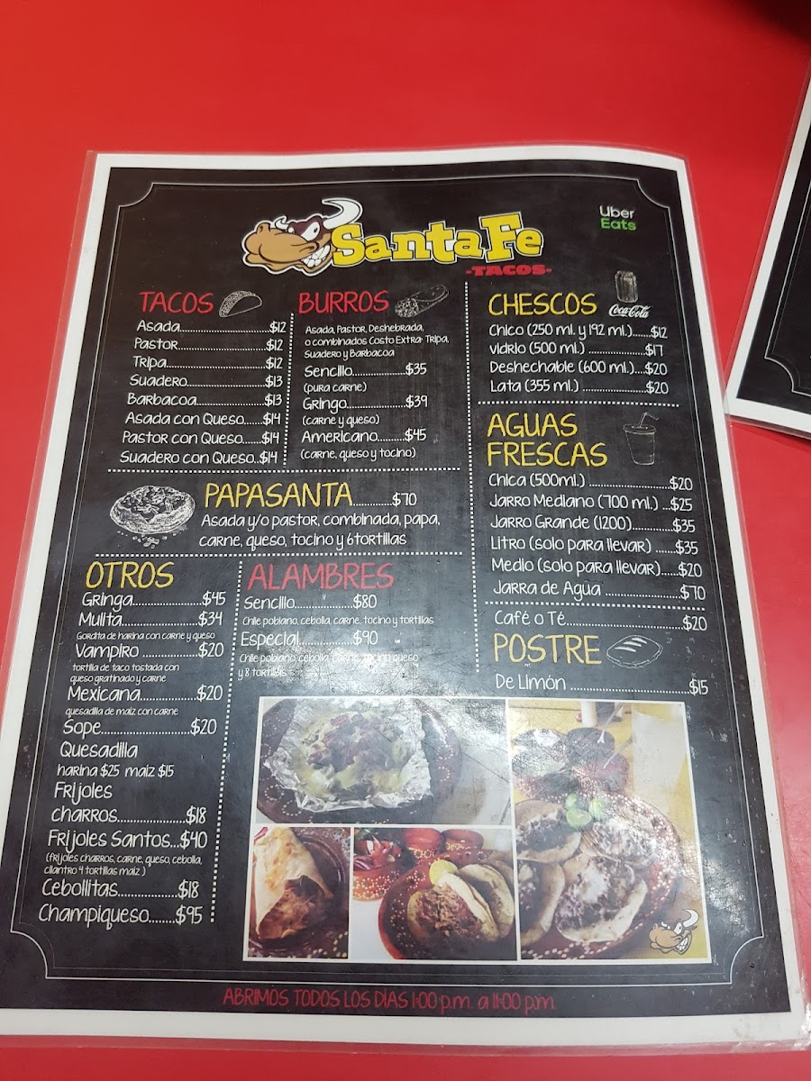 Tacos Santa Fe Menu - Image 6